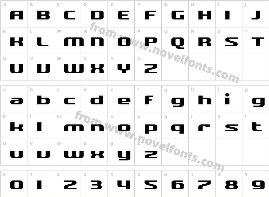 SF Quartzite ExtendedCharacter Map