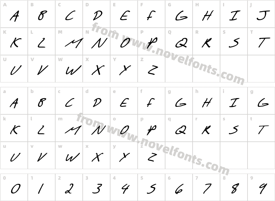 SF Scribbled Sans SC Bold ItalicCharacter Map