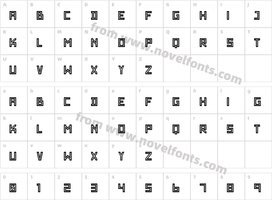 SF WADIM GIANT OUTLINECharacter Map