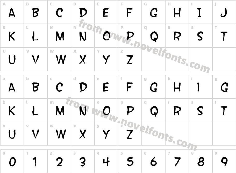 SF Wonder Comic BlotchCharacter Map