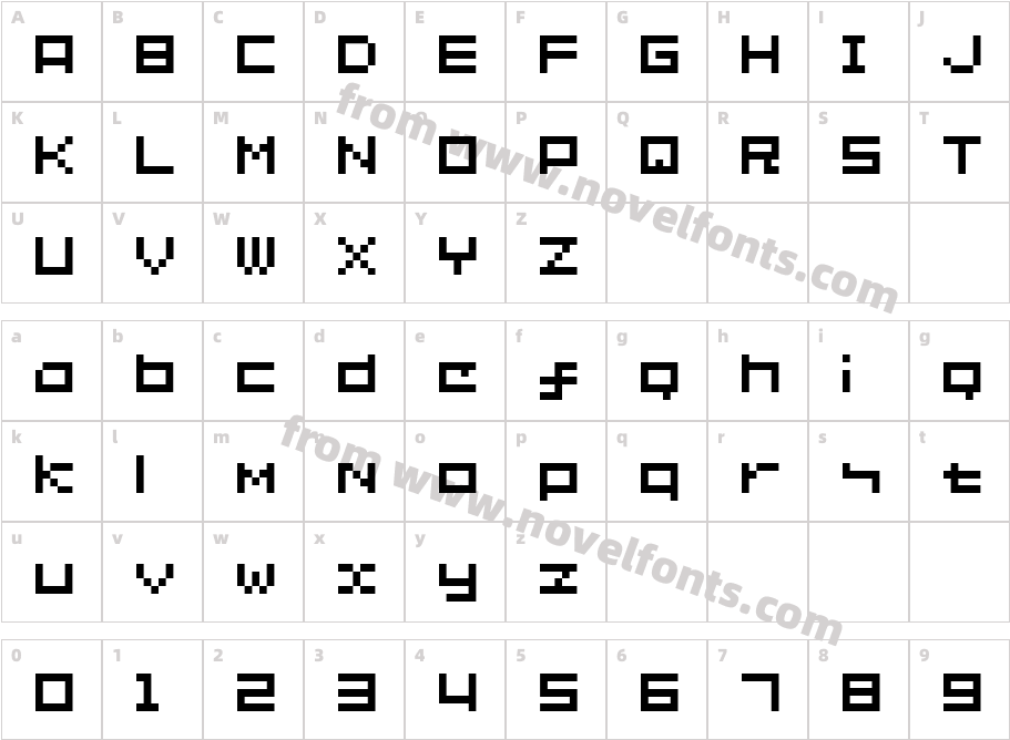 SG02Character Map