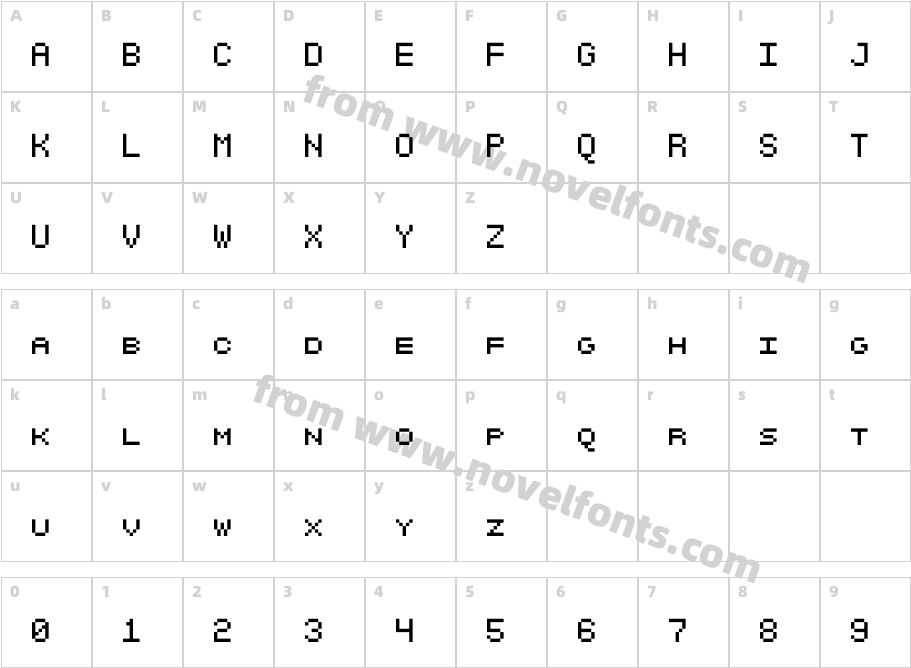 SGK050Character Map