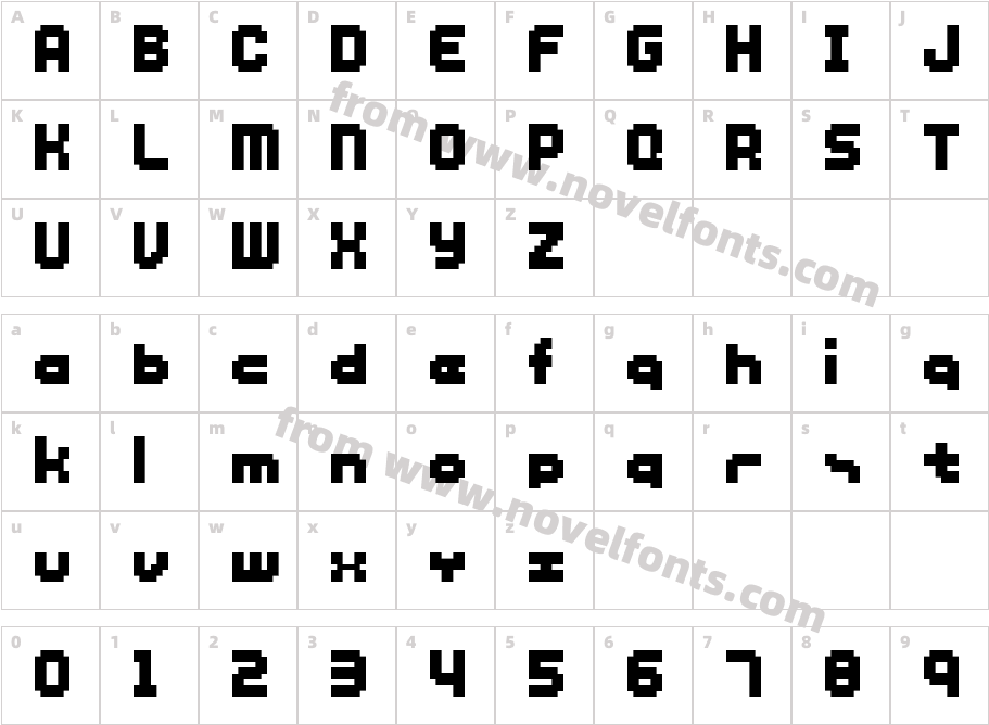 SHAKAGRAPHICS 12Character Map