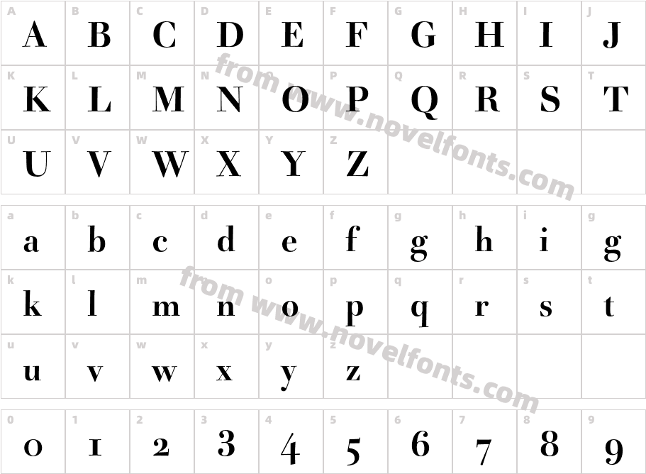 Acanthus-BoldCharacter Map