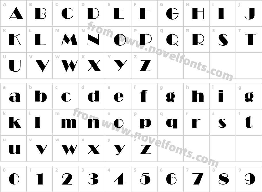 SHOW LightCharacter Map