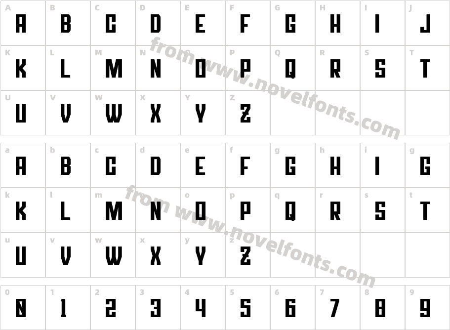 SIKATCharacter Map