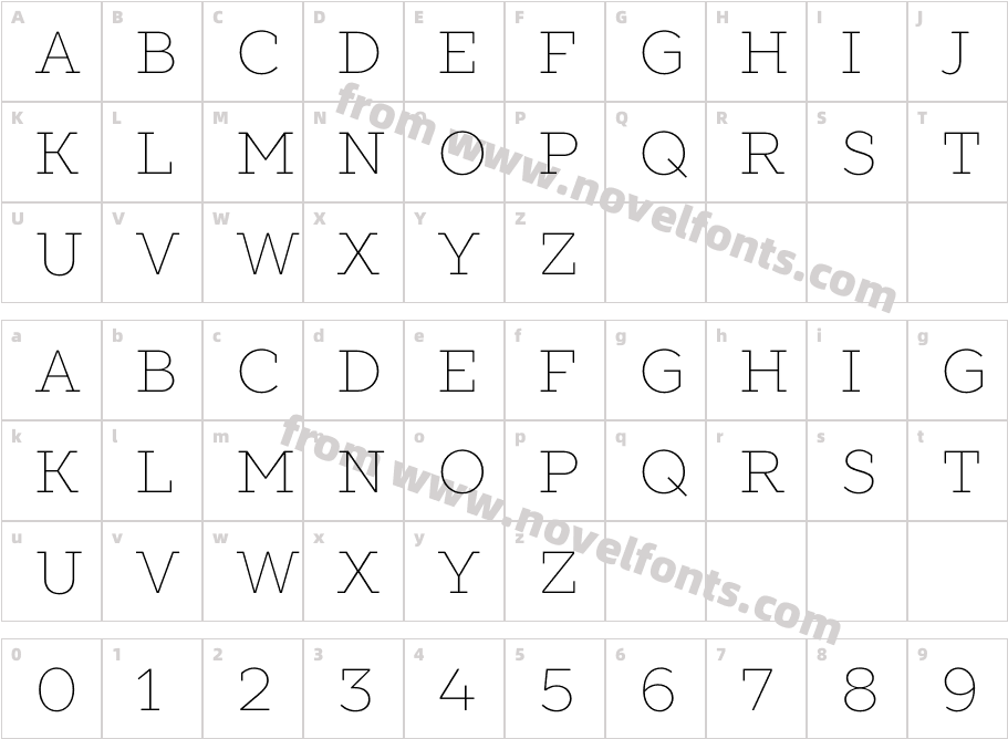 SLABSTHINCharacter Map