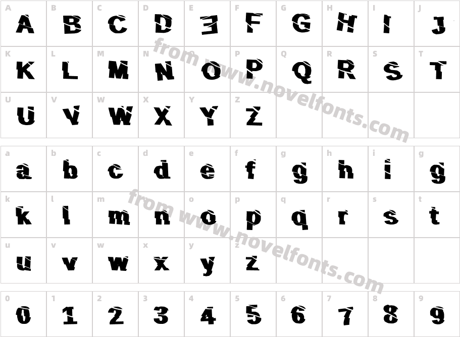 SLiCE n DiCECharacter Map