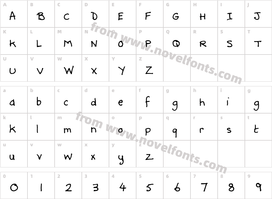 Debbie-AlternateCharacter Map