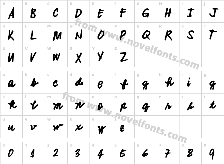 SMITHCHERRYOPEDACharacter Map