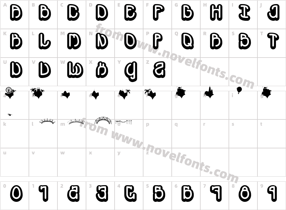 SOUVENIRCharacter Map