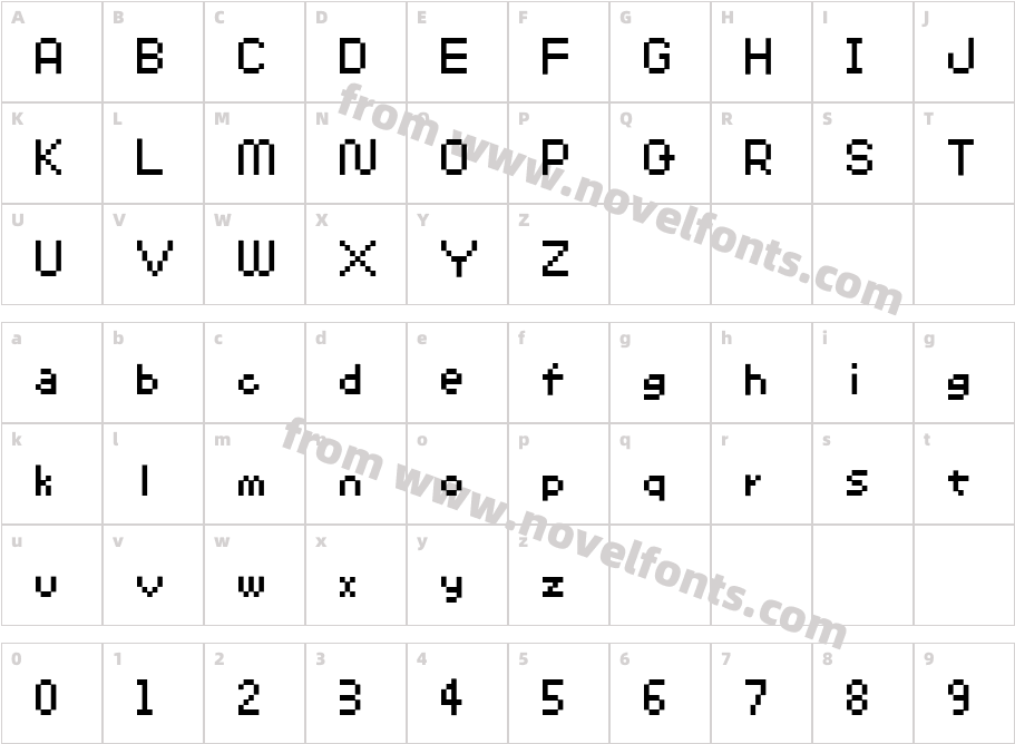 SP Abit 04Character Map