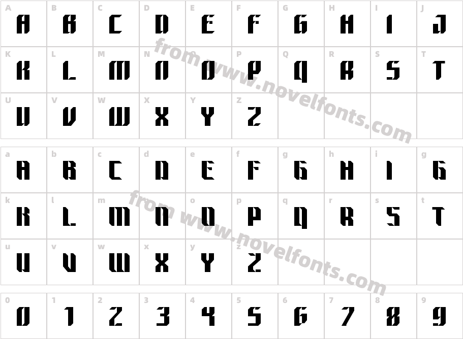 SPACENOMADRegularCharacter Map