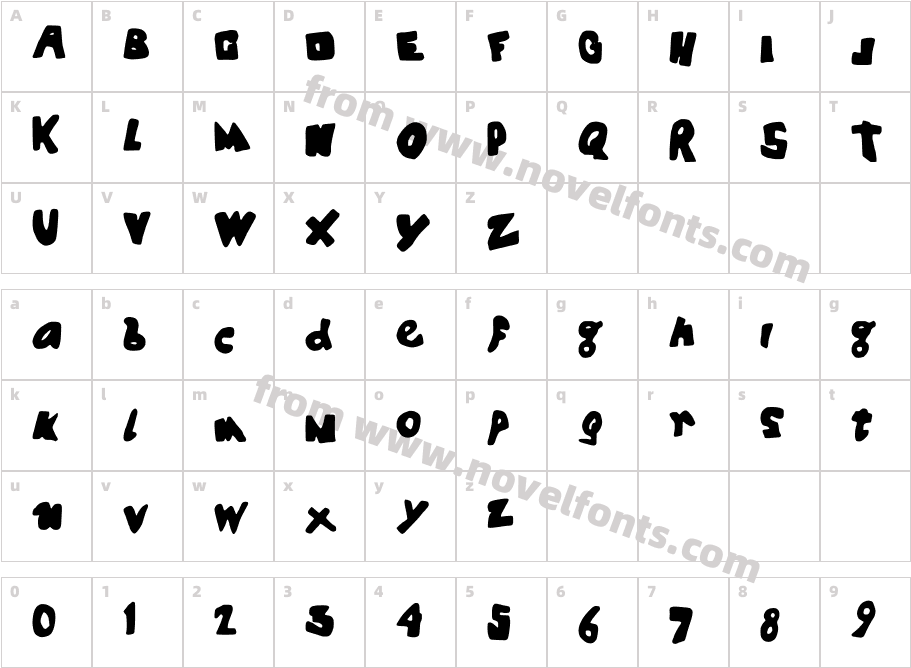 SPOOKYHOUSE_Character Map