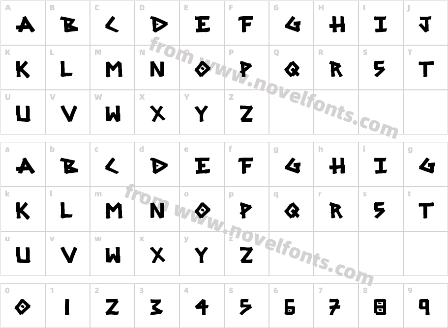 SRG MARKERCharacter Map