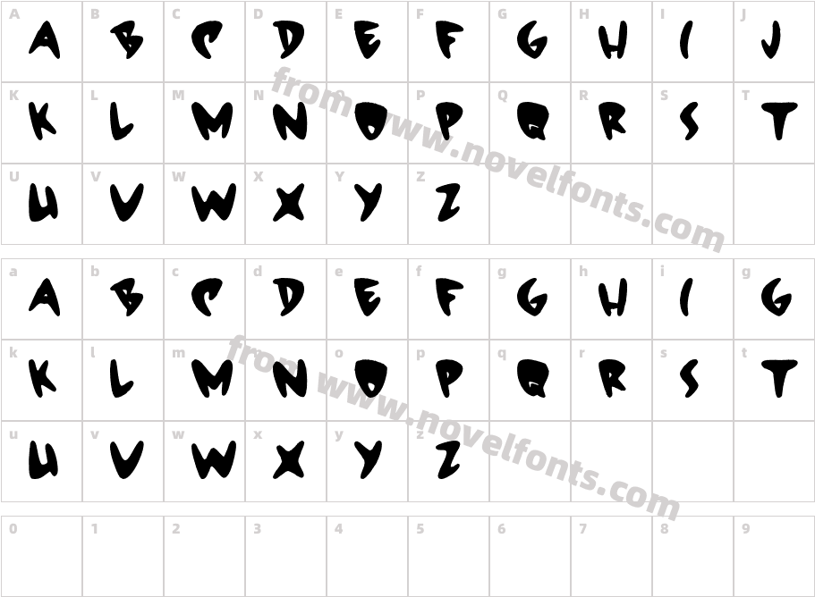 STARDUSTCharacter Map