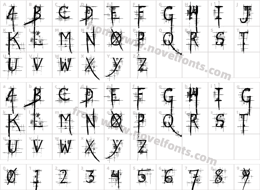 STREET@GOTHICCharacter Map