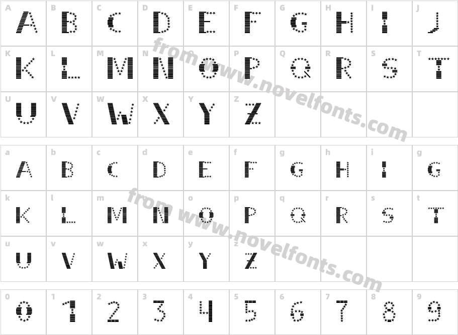 STRIPES & STARS NormalCharacter Map