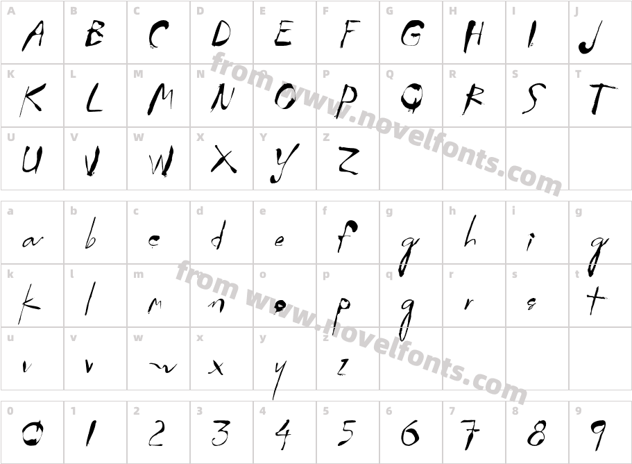 STROKE-ThicKCharacter Map