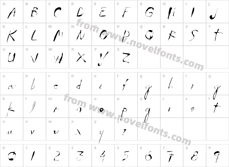 STROKE-ThinCharacter Map