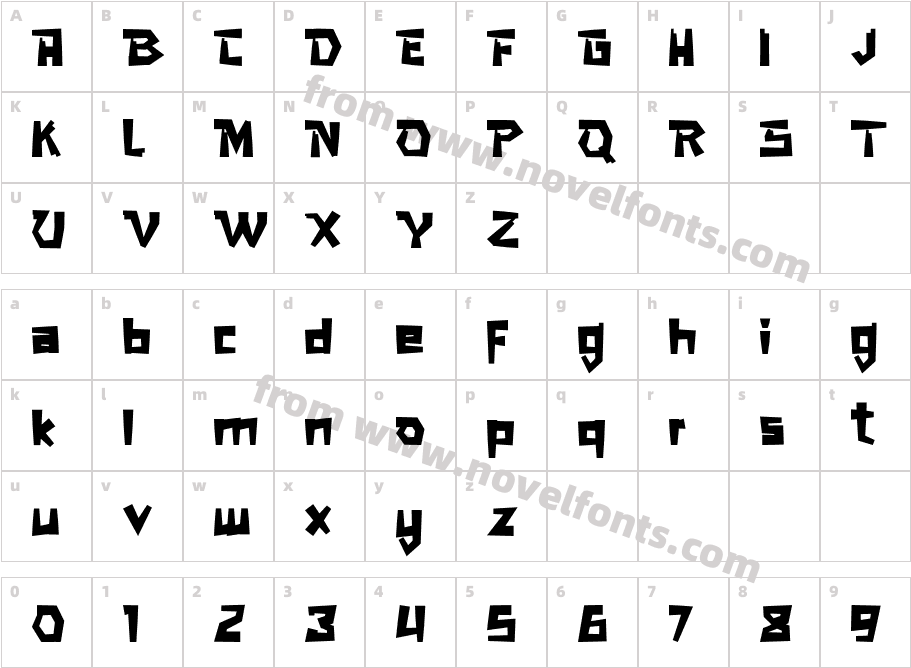 SUPERGAMECharacter Map