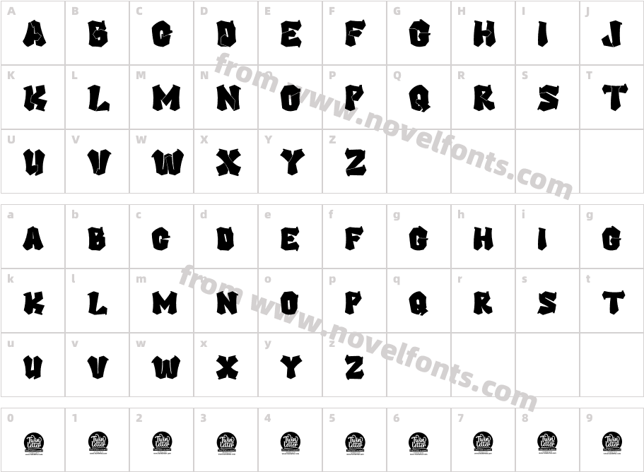 SUXAN Personal UseCharacter Map