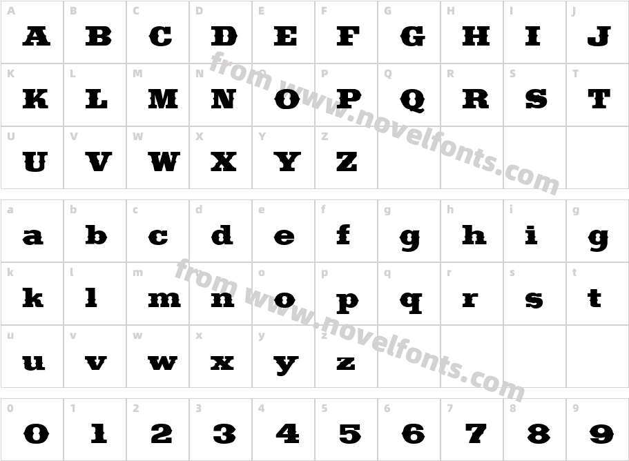 Saddlebag BlackCharacter Map