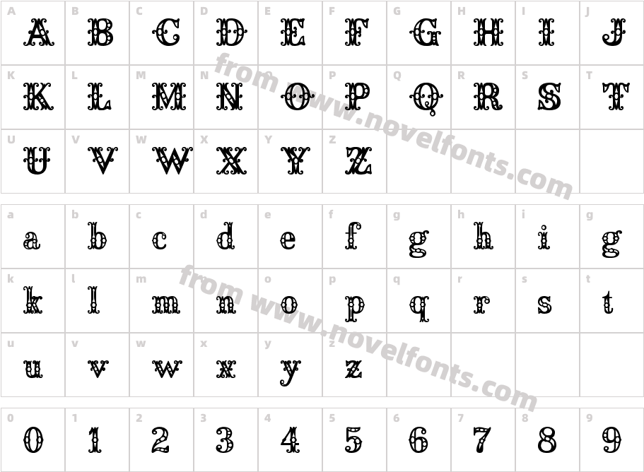 Saddlery FillCharacter Map