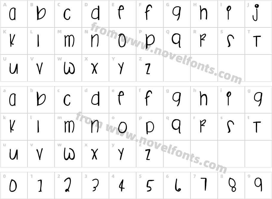 SafariColorwayCharacter Map