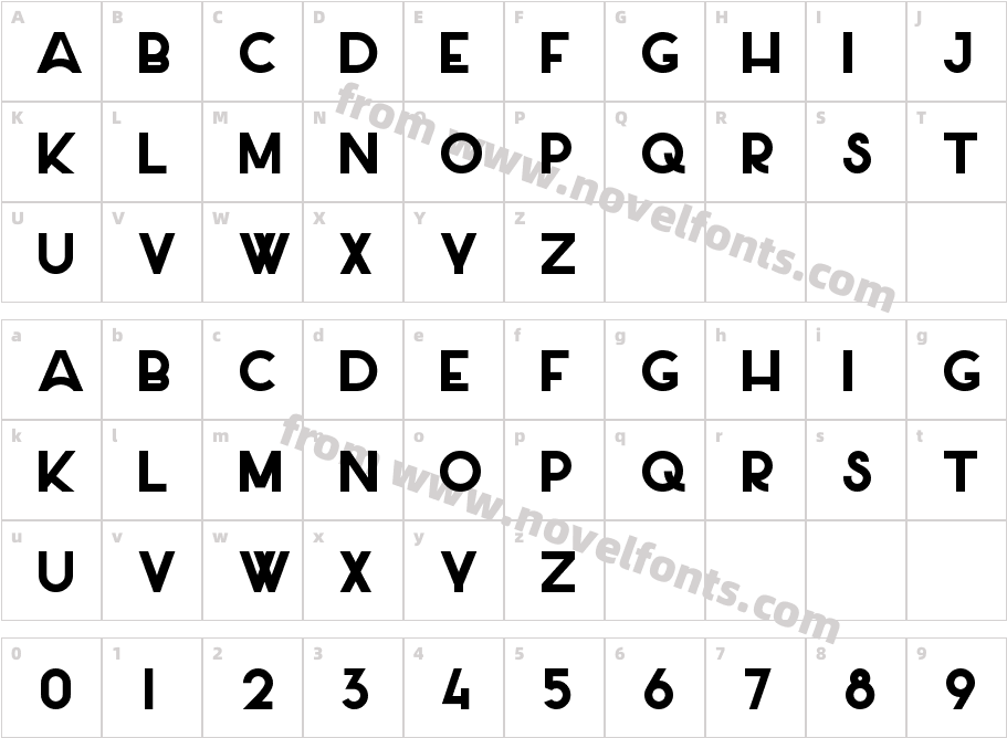 Salt BoldCharacter Map