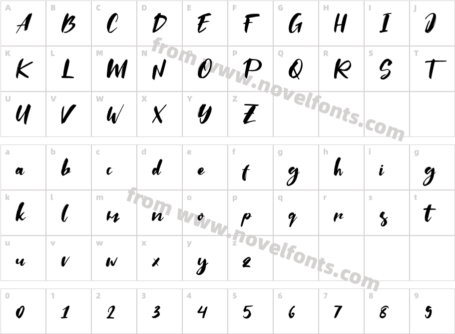 SaltinoCharacter Map