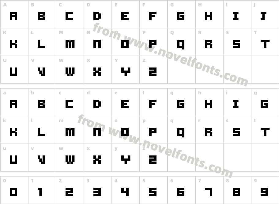 Samson BoldCharacter Map