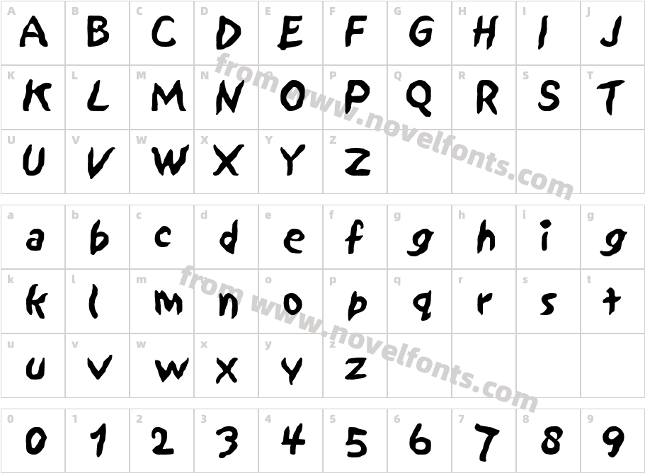 Sand BureauCharacter Map