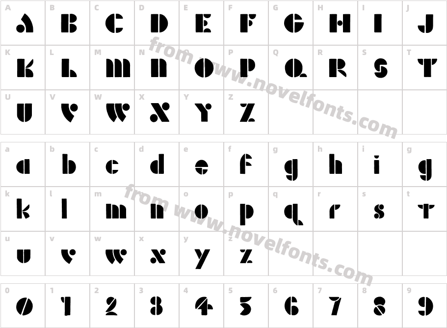 DecopolitanCharacter Map