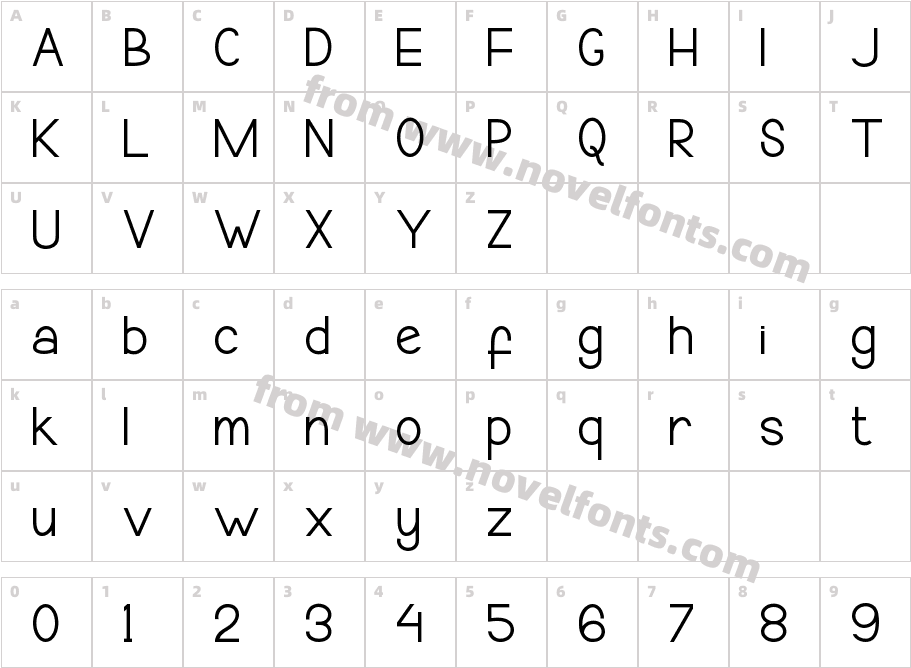 SansbrooCharacter Map