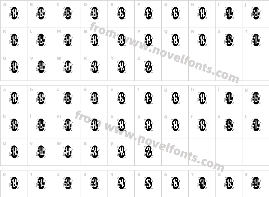 DecoretteCharacter Map