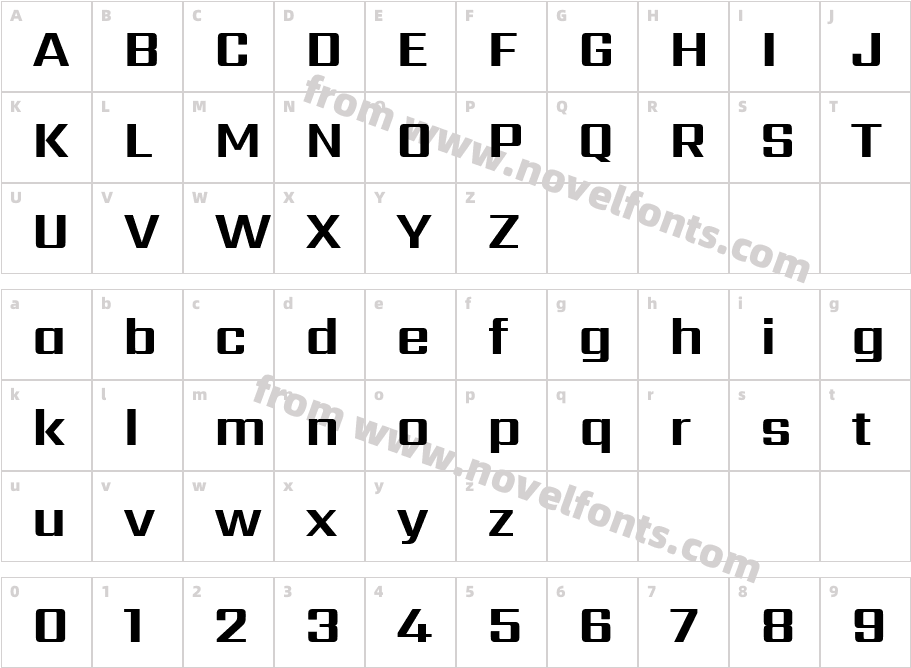 Sarpanch BoldCharacter Map