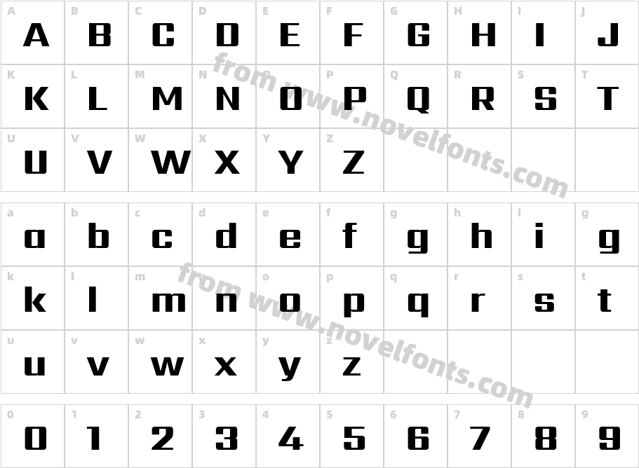 Sarpanch ExtraBoldCharacter Map