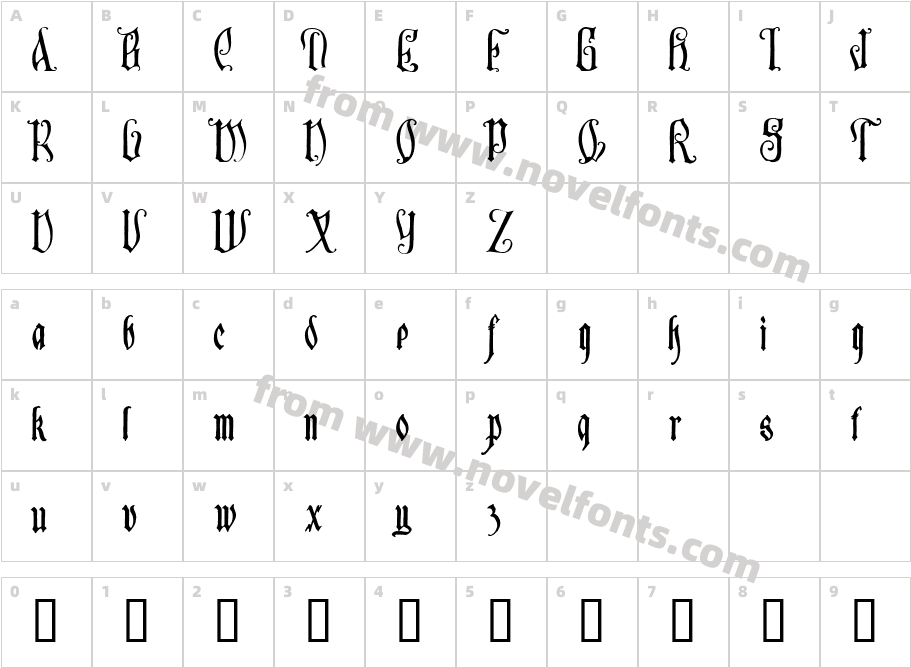 SauerkrautCharacter Map