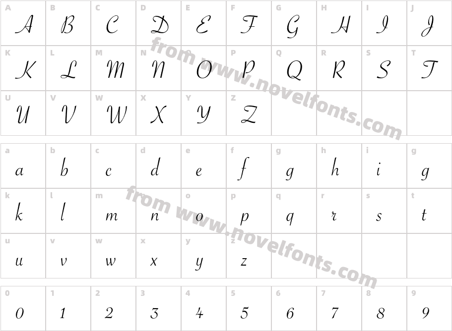 SavoyeStdCharacter Map