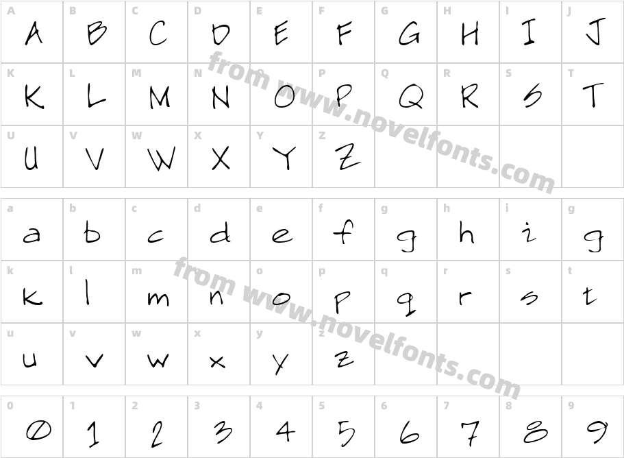 SawyersHand-PlainCharacter Map