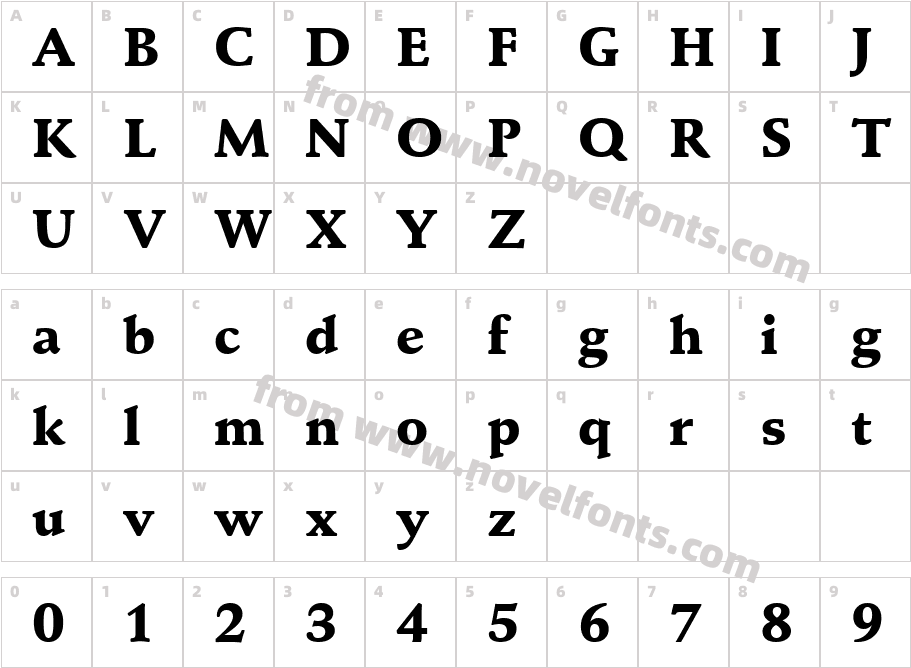 Schneidler Black BTCharacter Map