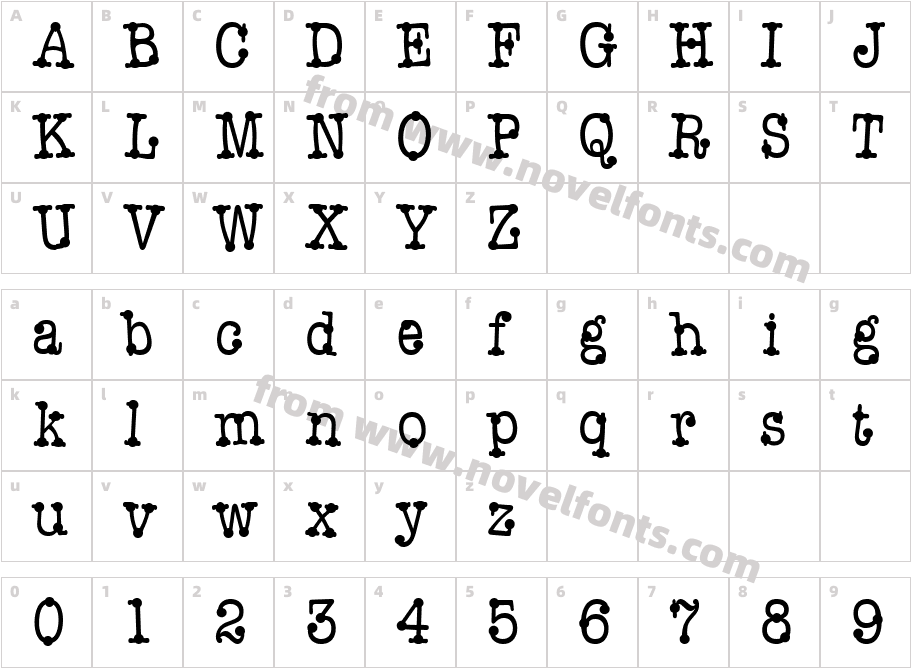 Accent Dot WriterCharacter Map