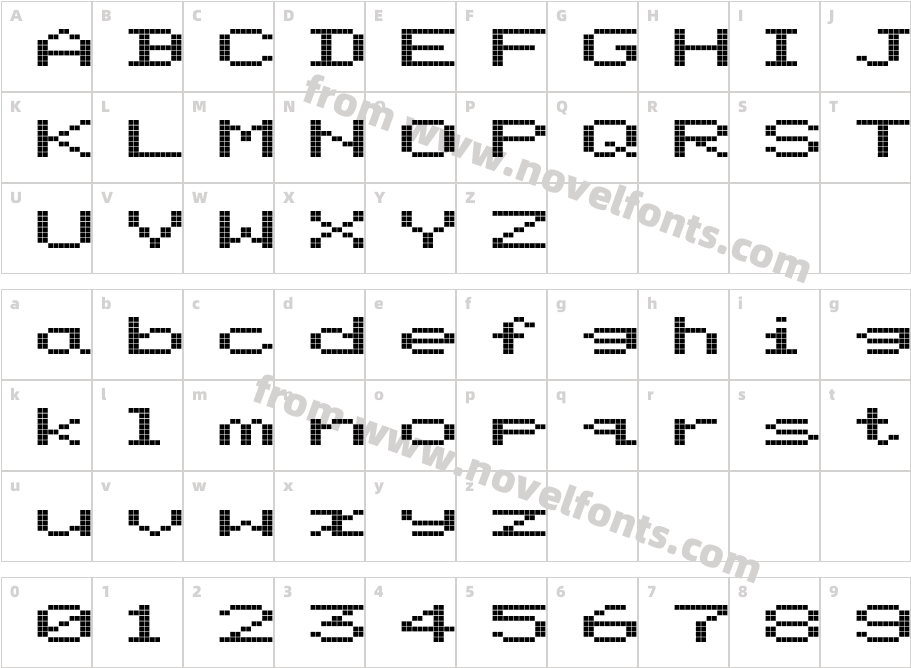 ScreenMatrix-ExtendedCharacter Map