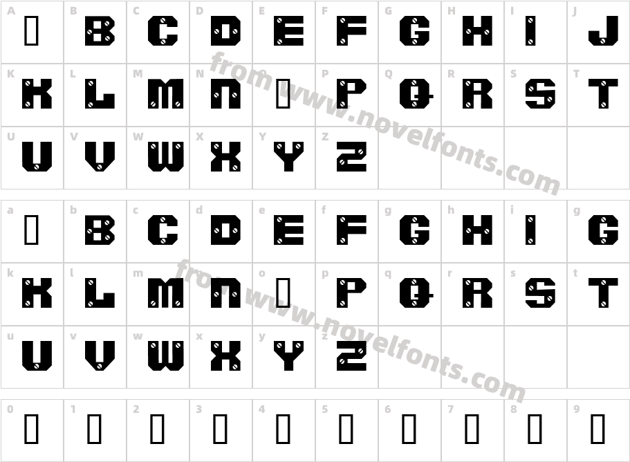 ScrewedSWCharacter Map