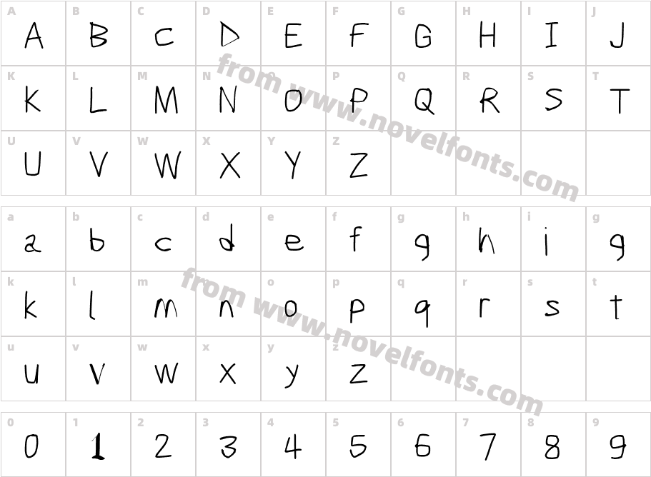 Scribbler LightCharacter Map