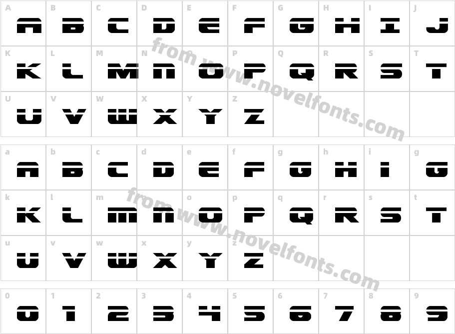 Dekaranger LaserCharacter Map