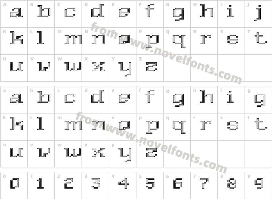 DekoCharacter Map