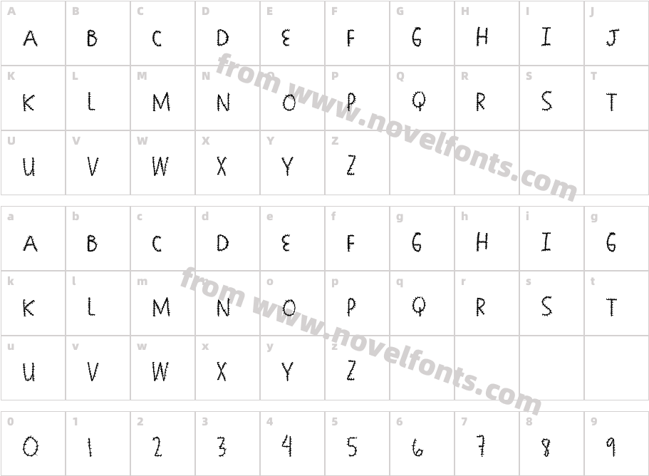 SeamingStitchyCharacter Map