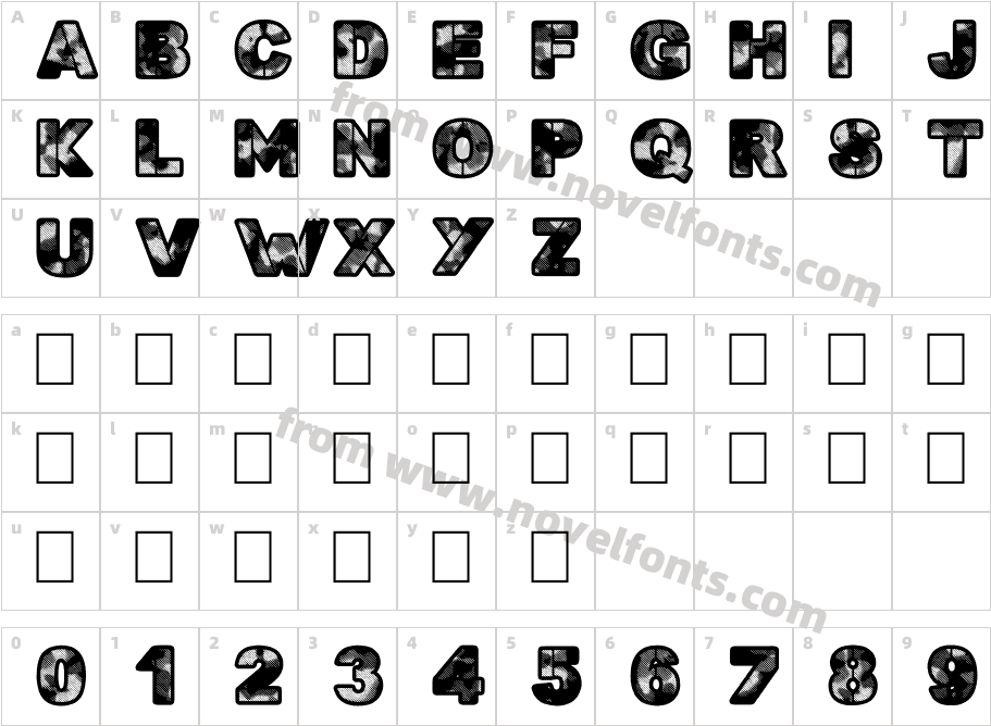 Search'n DestroyCharacter Map